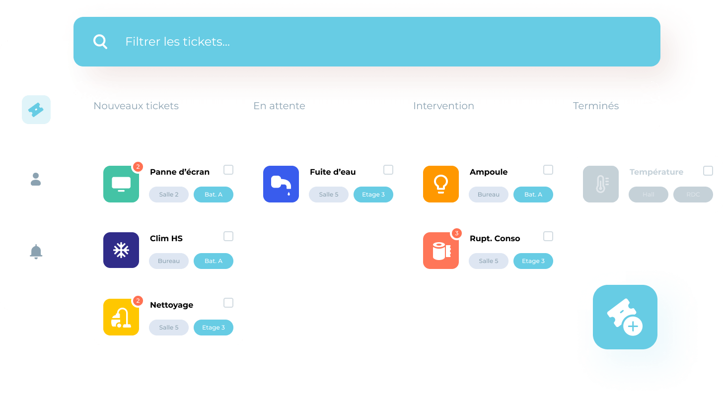 Boutons connectés de déclaration d’incidents